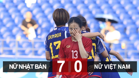 Kết quả ĐT nữ Việt Nam 0-7 ĐT nữ Nhật Bản: Thầy trò HLV Mai Đức Chung chia tay ASIAD 